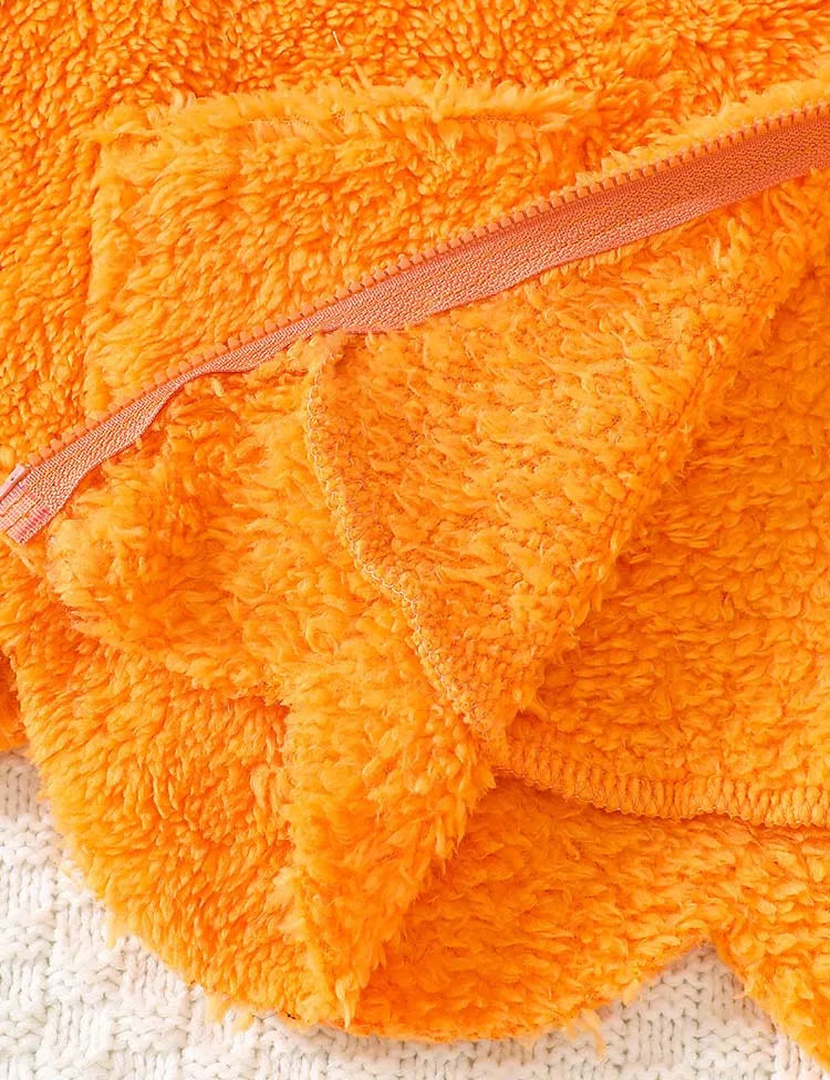 Halloween Padded Pumpkin Ghost Embroidered Cape