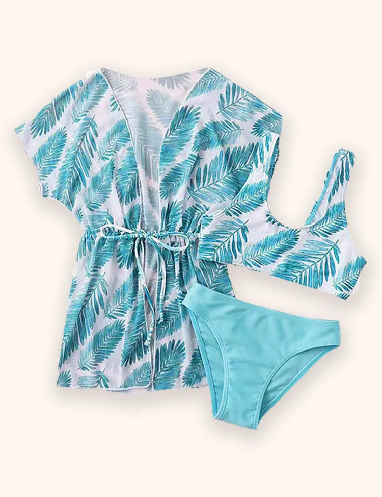 Printed Sunscreen Swimsuit