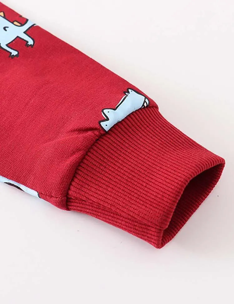 Alligator Printed Sweater - Mini Taylor