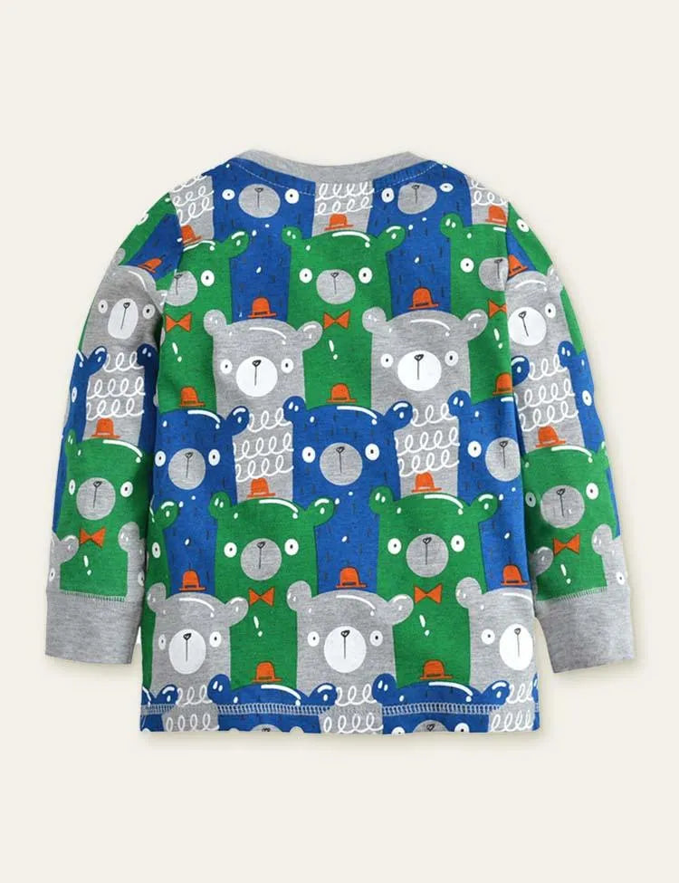 Alpaca Full Printed Long-Sleeved T-shirt - Mini Taylor