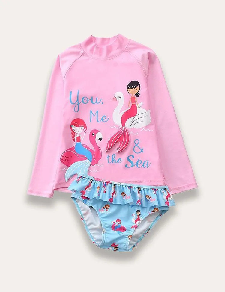 Animal Split Swimsuit - Mini Taylor