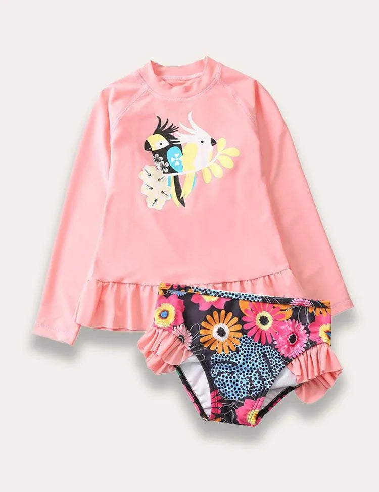 Animal Split Swimsuit - Mini Taylor