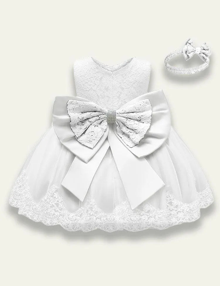 Bow Lace Party Dress - Mini Taylor