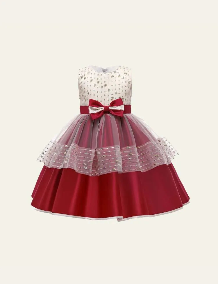 Bow Mesh Party Dress - Mini Taylor