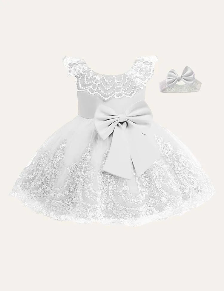 Bow Mesh Sleeveless Dress - Mini Taylor