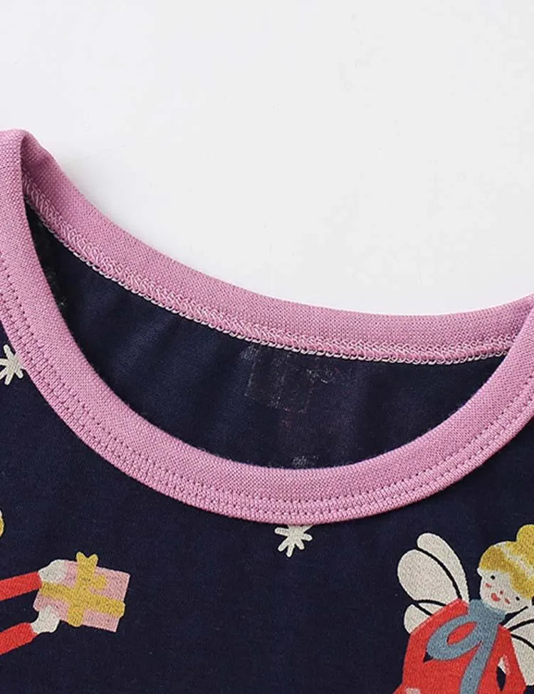 Butterfly Girl Printed Pajamas - Mini Taylor