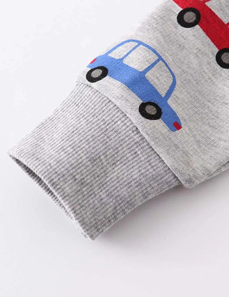 Car Printed Sweatshirt - Mini Taylor