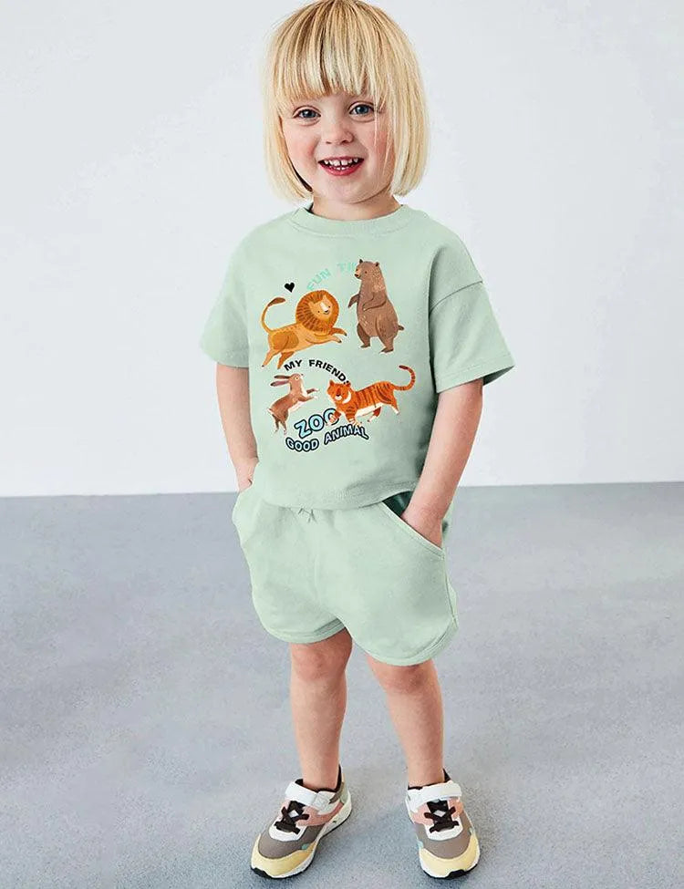 Cartoon Animals Printed Set - Mini Taylor