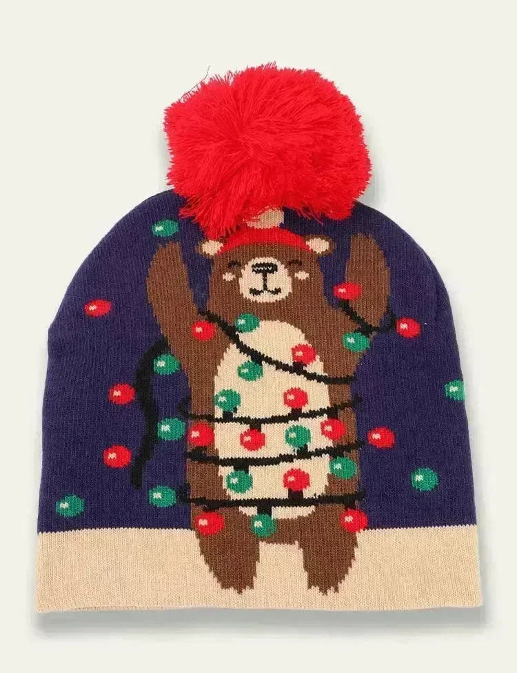 Christmas Famliy Matching Knitted Jacquard Hat - Bebehanna