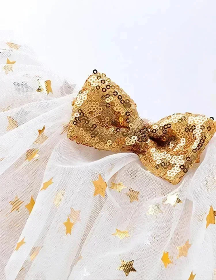 Christmas Printed Mesh Tutu Skirt Set - Bebehanna