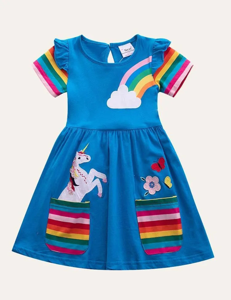Cotton Appliqué Dress - Mini Taylor