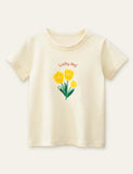 Cute Flowers Printed T-shirt - Mini Taylor