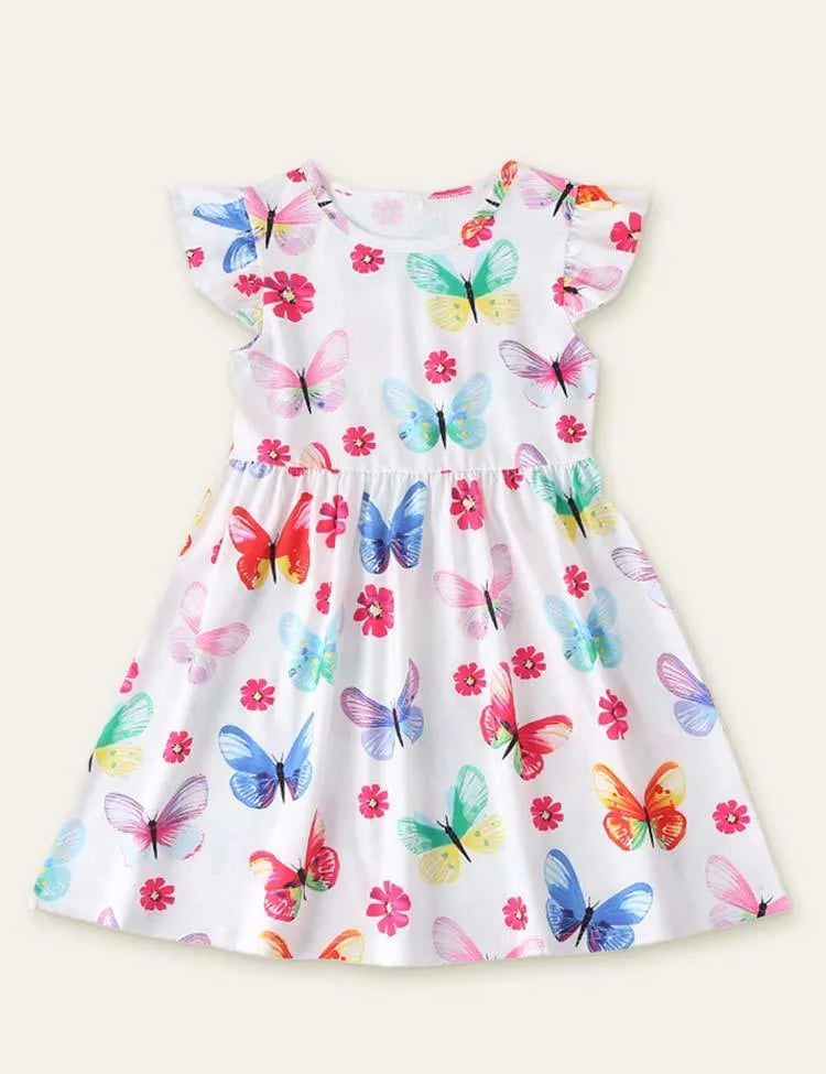 Dinosaur Butterfly Printed Dress - Mini Taylor