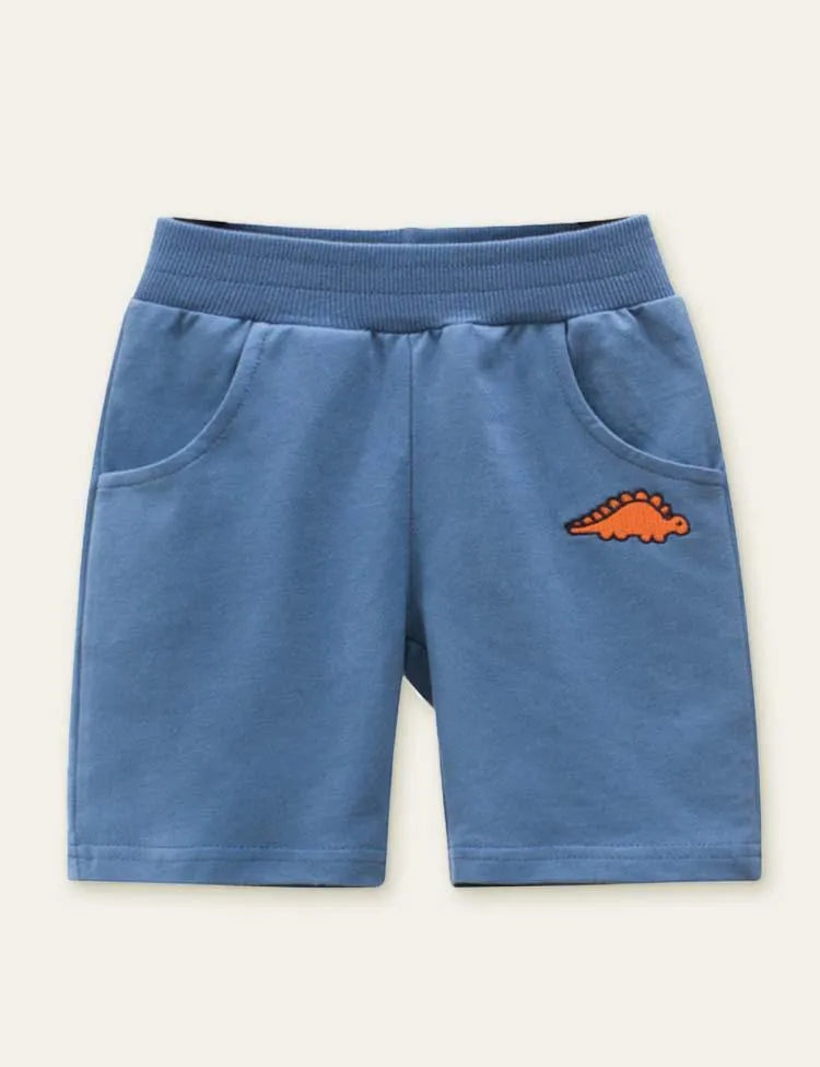 Dinosaur Cute Embroidered Shorts - Mini Taylor
