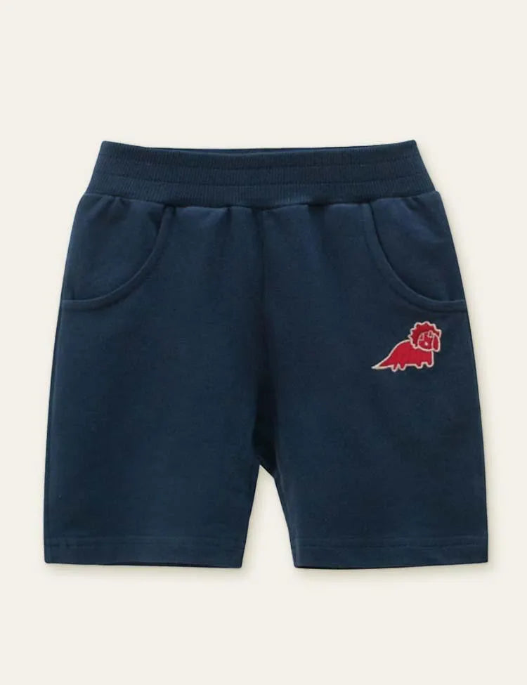 Dinosaur Cute Embroidered Shorts - Mini Taylor
