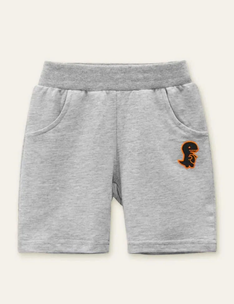 Dinosaur Cute Embroidered Shorts - Mini Taylor
