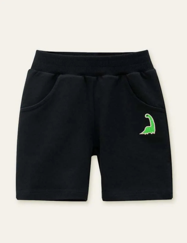 Dinosaur Cute Embroidered Shorts - Mini Taylor