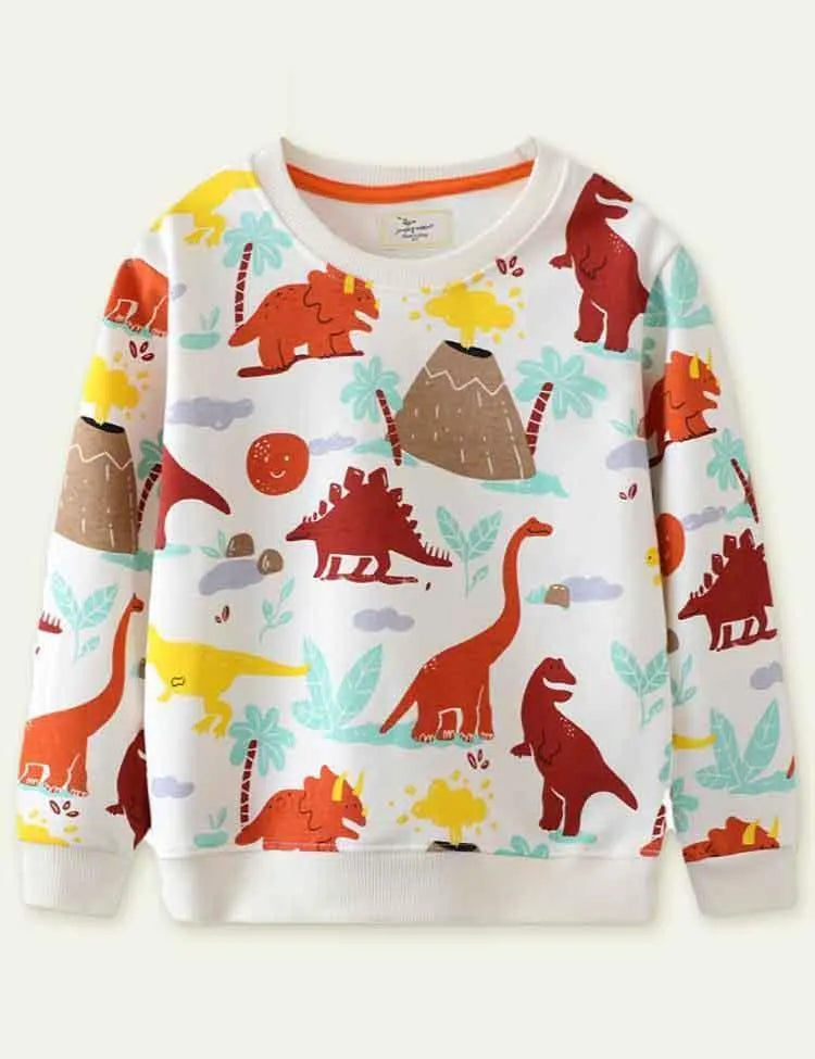Dinosaur Printed Sweater - Mini Taylor