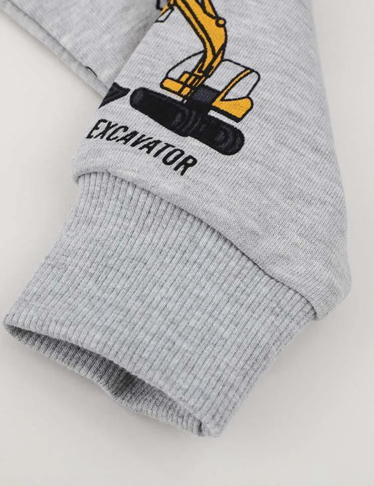 Excavator Printed Sweatshirt - Mini Taylor