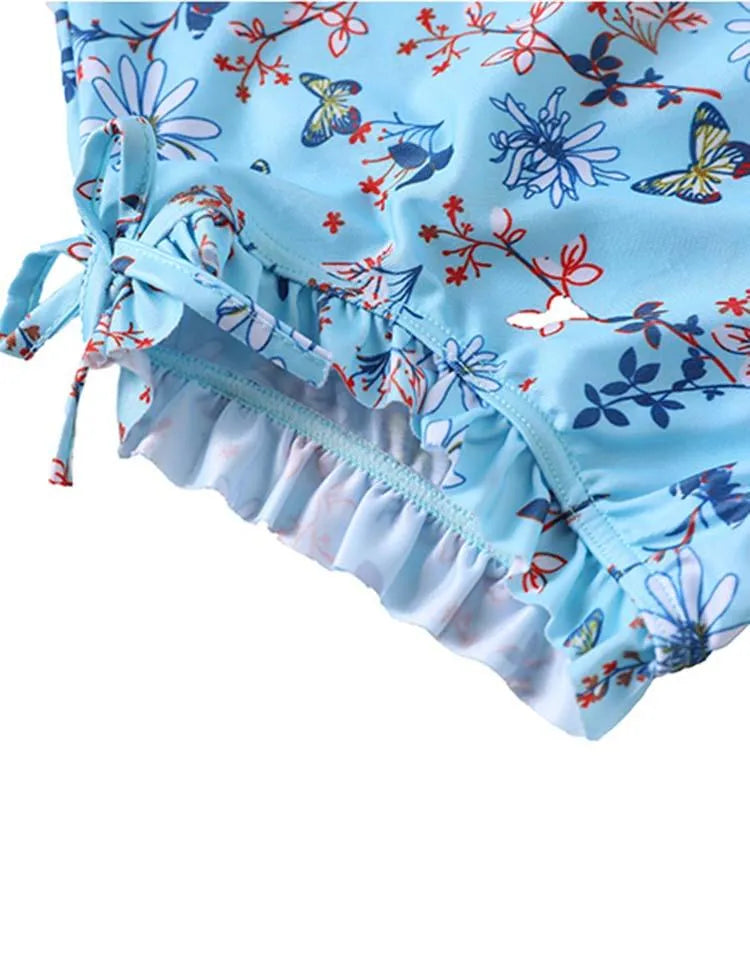 Floral Flamingo Printed Swimsuit - Mini Taylor