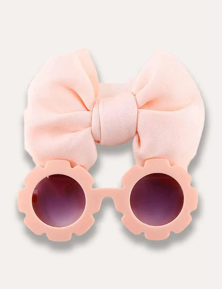 Flower Sunglasses+Solid Headband - Mini Taylor
