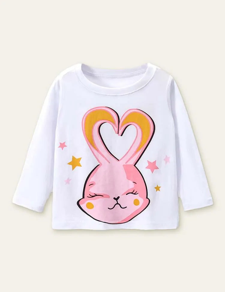 Happy Rabbit Printed Long Sleeve T-shirt - Mini Taylor
