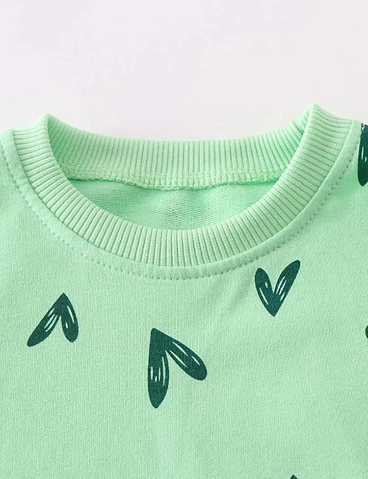 Heart Printing Sweatshirt - Mini Taylor