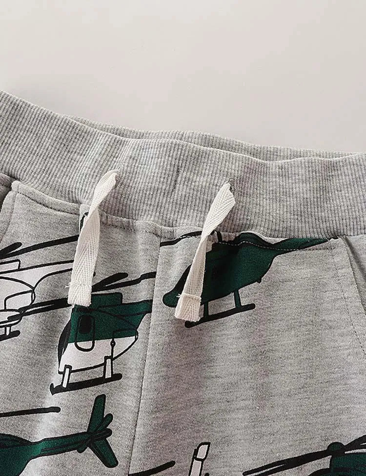 Helicopter Printed Sweatpants - Mini Taylor