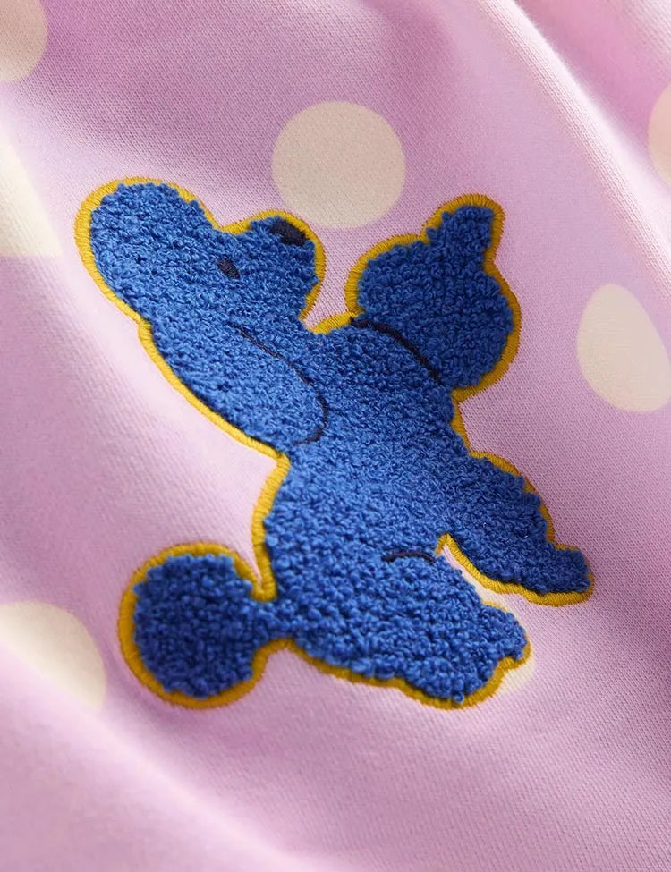 Boucle Appliqué Sweat Dress