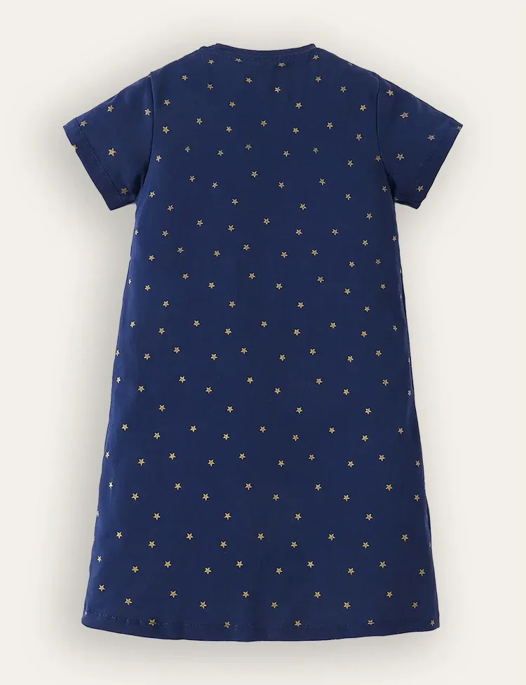 Rainbow Unicon Appliqué Dress