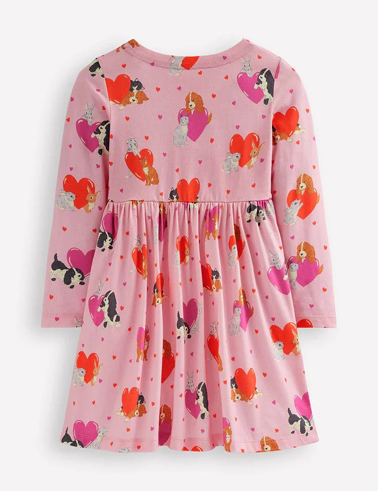 Long-Sleeved Fun Jersey Dress