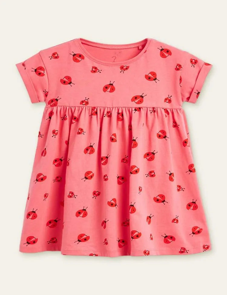 Ladybug Printed Dress - Mini Taylor