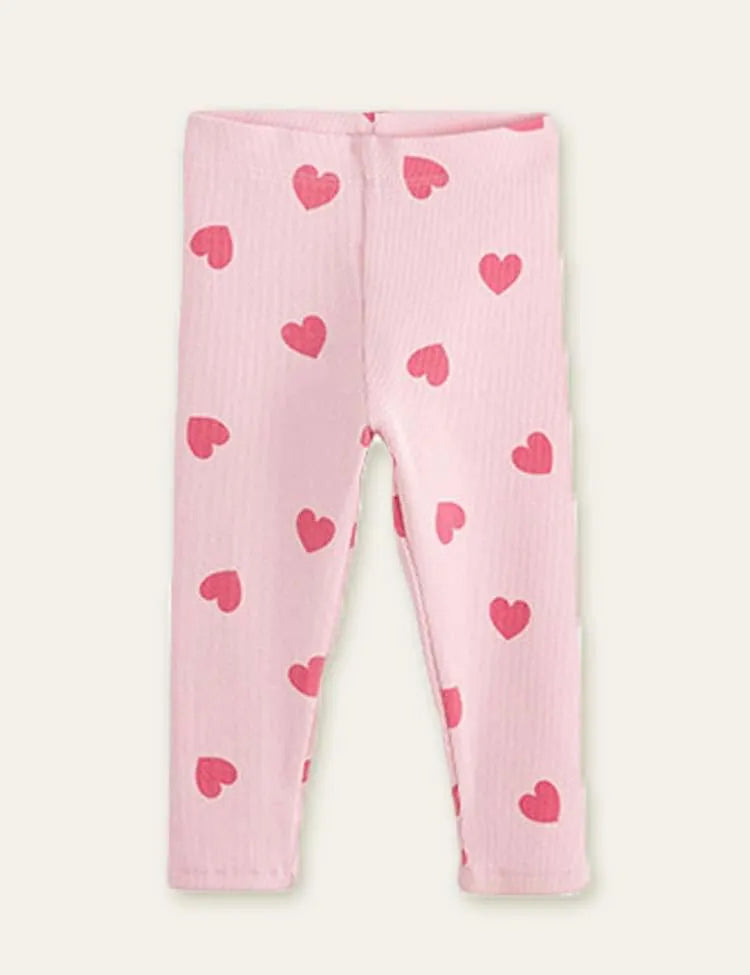 Love Printed Sweatshirt + Leggings - Mini Taylor