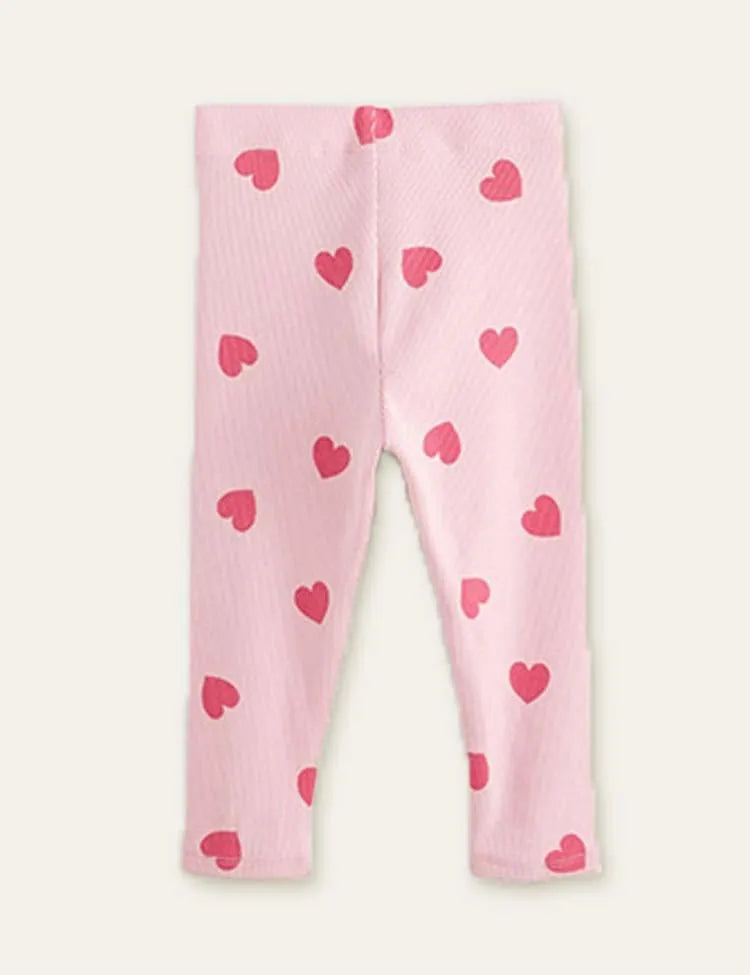 Love Printed Sweatshirt + Leggings - Mini Taylor