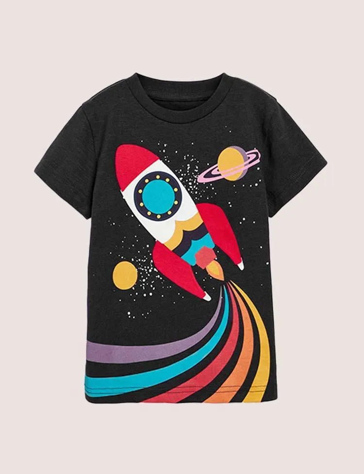 Planet Rocket T-shirt - Mini Taylor