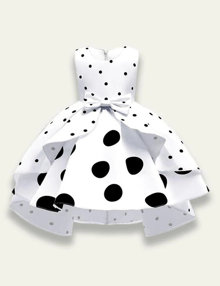 Polka Dot Printed Party Dress - Mini Taylor