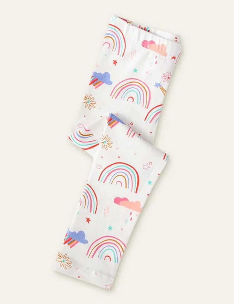 Rainbow Printed Leggings - Mini Taylor