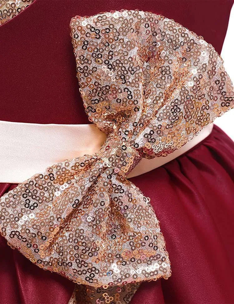 Satin Sequined Party Dress - Mini Taylor