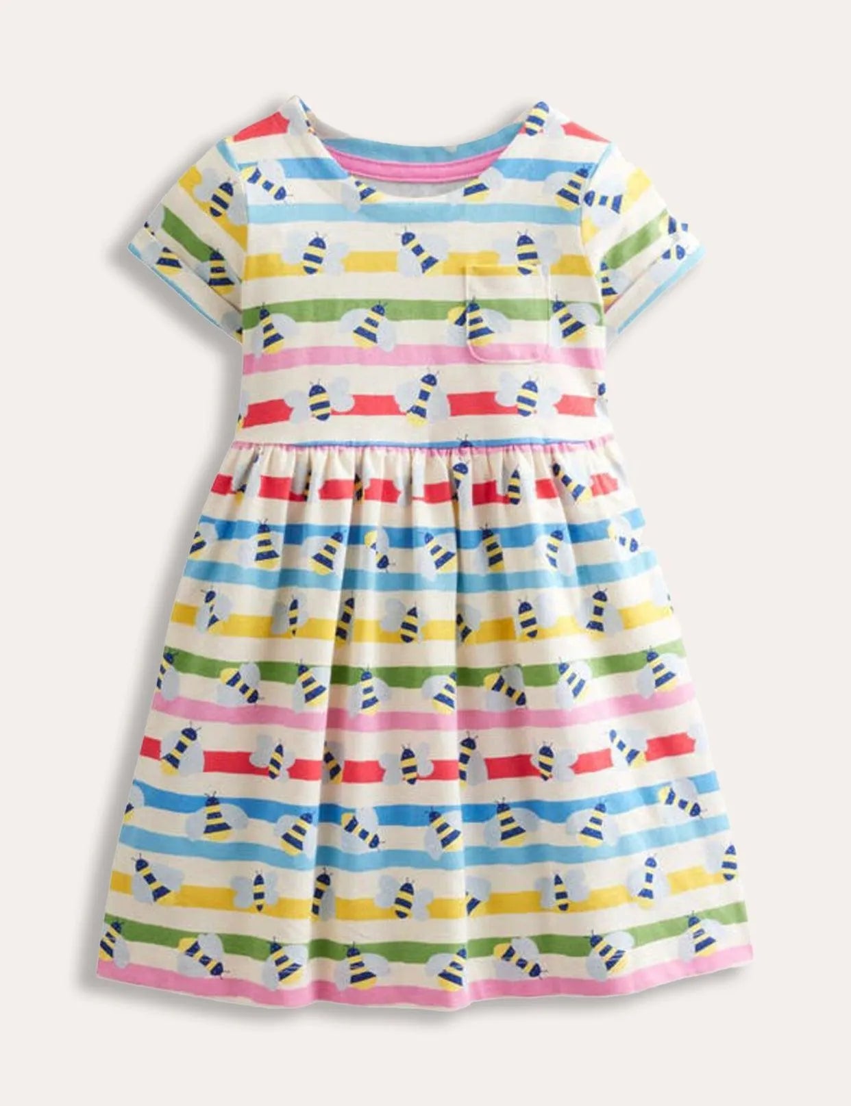 Short-sleeved Fun Jersey Dress - Mini Taylor