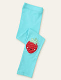 Strawberry Appliqué Leggings - Mini Taylor