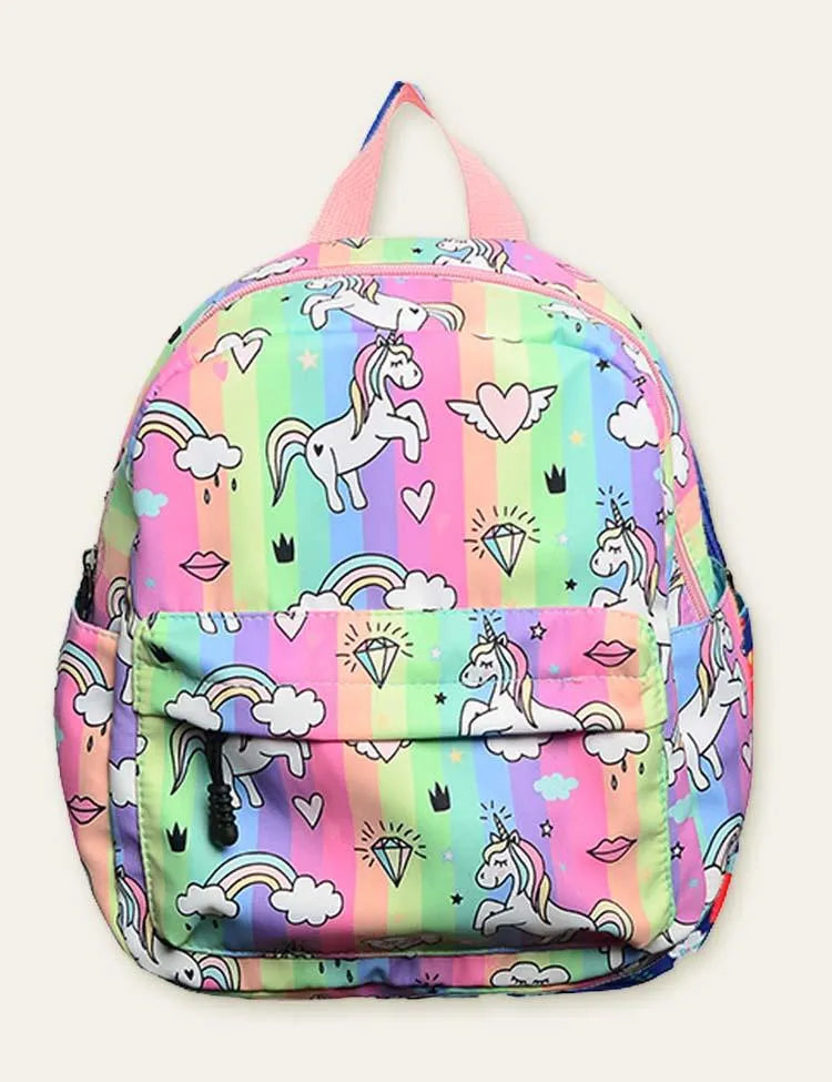 Unicorn Dinosaur Full Printed Schoolbag Backpack - Mini Taylor