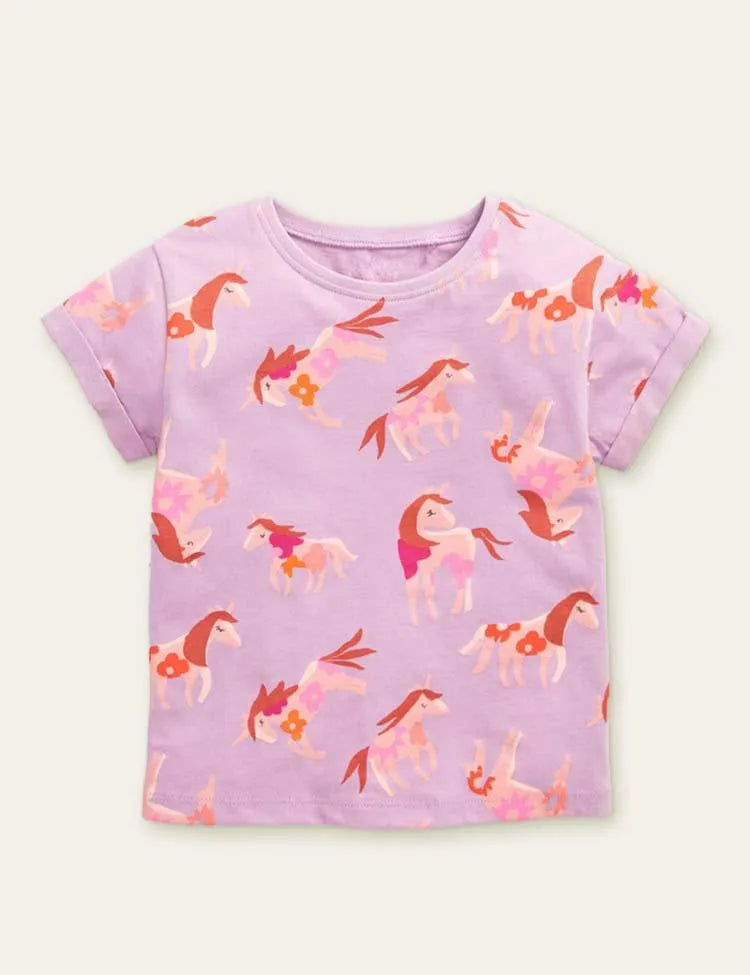 Unicorn Printed T-shirt - Mini Taylor