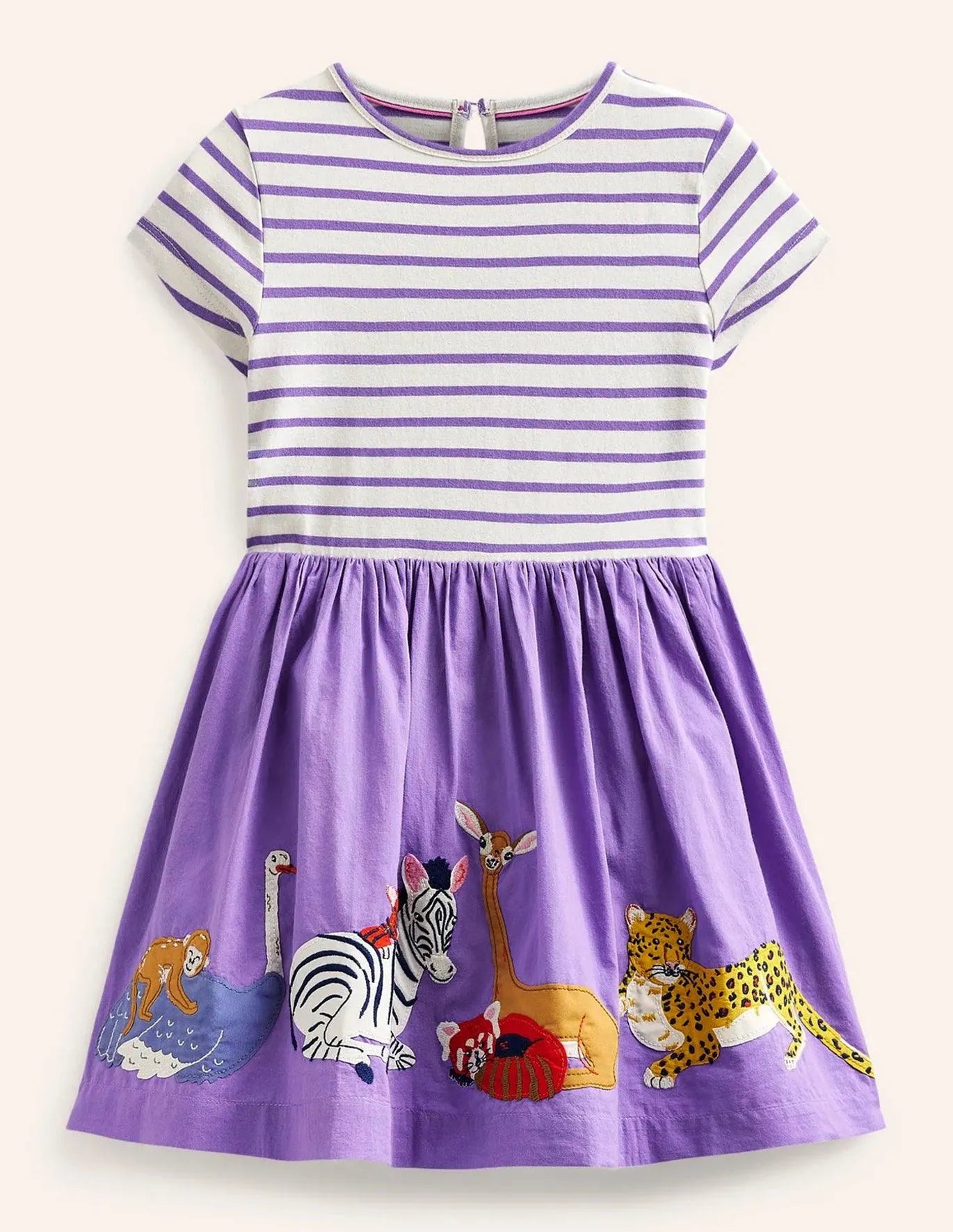Zoo Animal Appliqué Dress