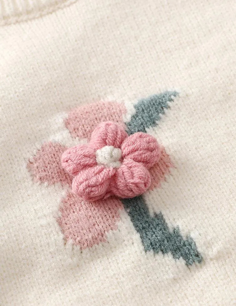 3D Flower Sweater - Mini Taylor