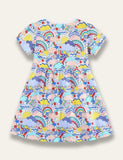 Cartoon Weather Print Dress - Mini Taylor
