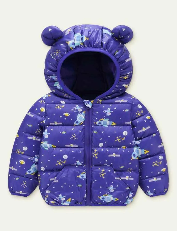 Animal Print down Cotton Jacket - Mini Taylor