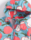 Apple Print Hooded Coat - Mini Taylor