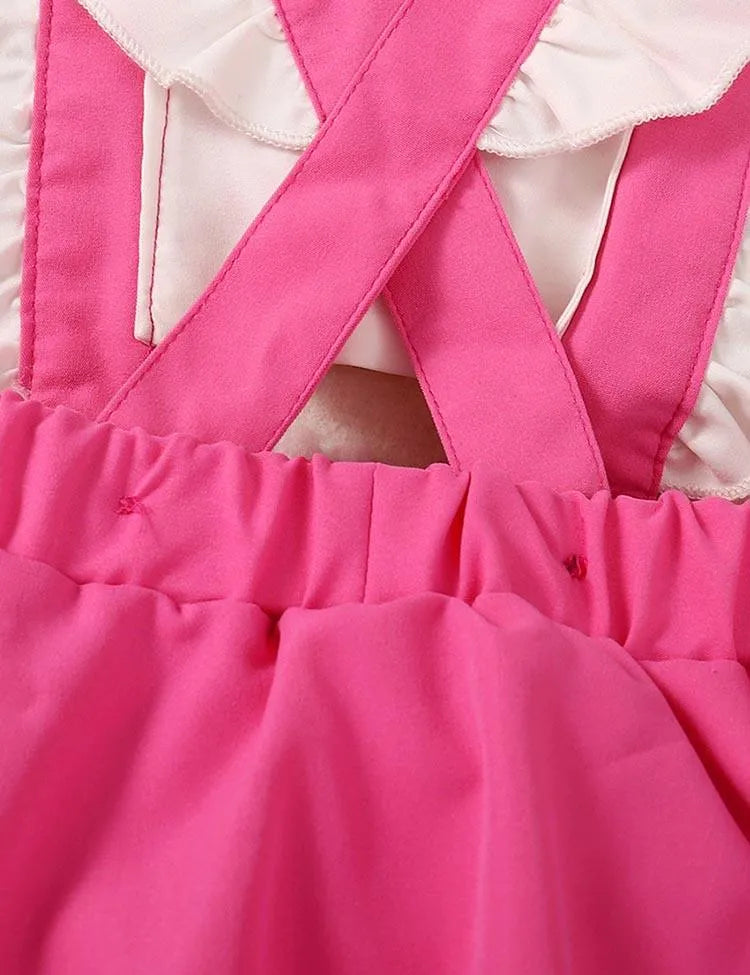 Baby Printed Sleeveless Pleated Romper - Mini Taylor