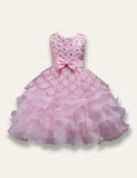 Bowtie Fluffy Studded Sequin Princess Party Dress - Mini Taylor