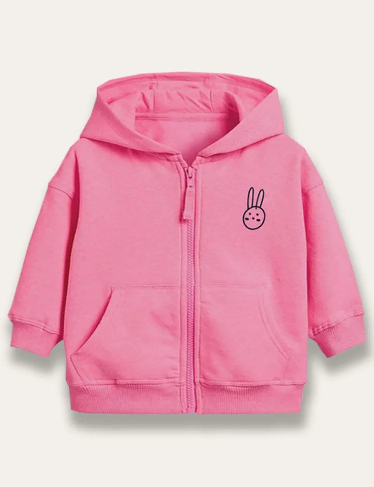 Bunny Print Hooded Coat - Mini Taylor